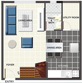 Shaw Residenza Lower Floor Layout